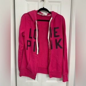 Pink zipper jacket size xs